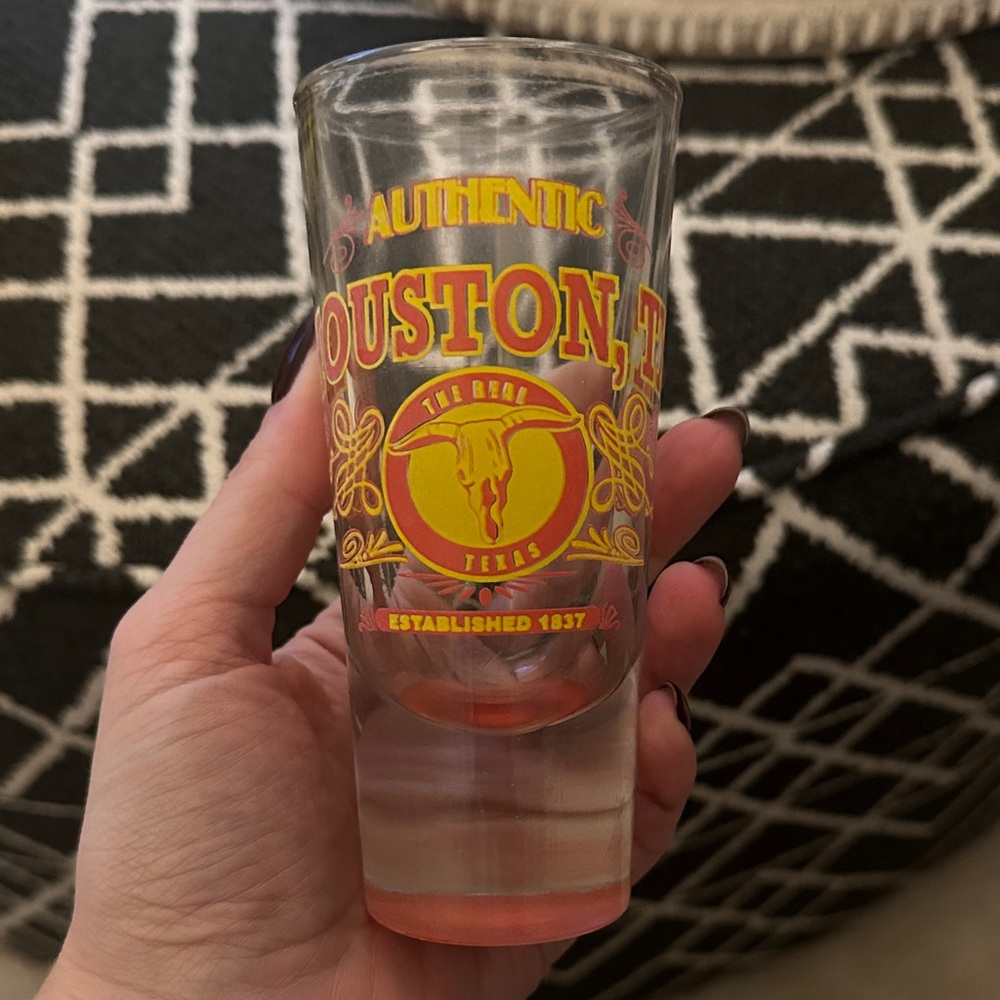 Houston Texas Large Oversized Shot Glass